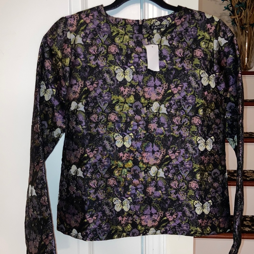 Butterfly Print blouse